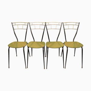 Chaises de Salon Mid-Century avec Sièges Stratifiés, Italie, Set de 4