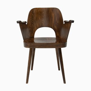 Bentwood Writing Desk Armchair by Radomír Hofman for Ton