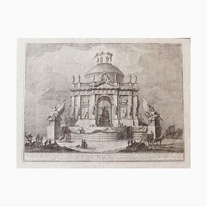 The Temple of Peace - Original Radierung von Giuseppe Vasi - Mid-18th Century