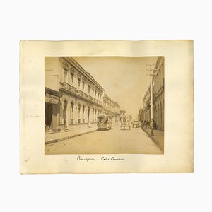 Sconosciuto, Ancient View of Conception, Calle Comercio, Chile, Photo, 1880s