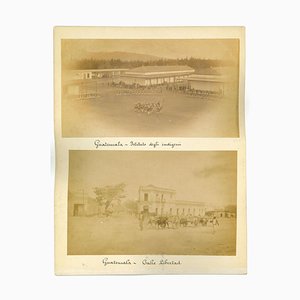 Unknown, Ancient Views of Guatemala City, Photos, 1880s, Set of 3