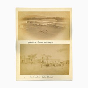 Unknown, Ancient Views of Guatemala City, Photos, 1880s, Set of 3