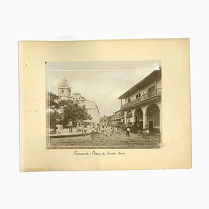 Vistas antiguas desconocidas de la ciudad de Panamá, fotos, década de 1880. Juego de 2