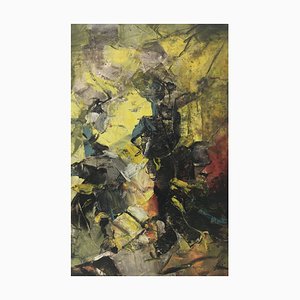 Fight Horse - Abstract Painting - Huile sur Toile - Alfonso Pragliola