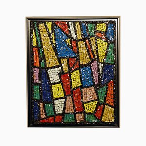 Italienische Glas Mosaik Wandtafel, 1960er