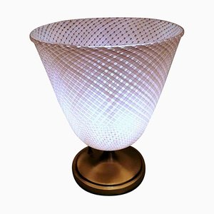 Lampada Reticello in vetro di Murano di Dino Martens per Aureliano Toso