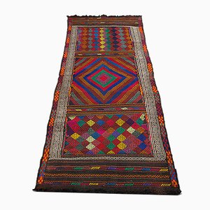 Vintage Middle Eastern Suzani Kilim Runner Rug