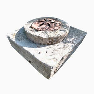 Large Pit with Stone Pulley and Iron Manhole Cover