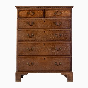 18th Century George III Oak Chest of Drawers