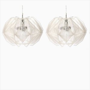 German Ceiling Lamps by Paul Secon for Sompex, 1960s, Set of 2