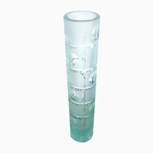 Teal Green Cylindrical Vase
