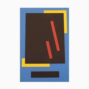 Bengt Orup, Sweden, Color Lithography, Abstract Geometric Composition