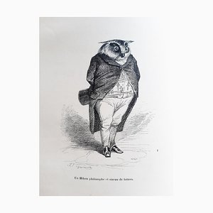 Jean Jacques Grandville - Privacidad y animal público - Ilustraciones - 1842