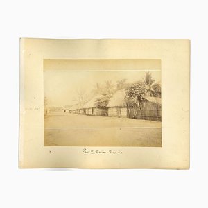 Ancient View of Puerto La Union, El Salvador - Vintage Print - 1880s