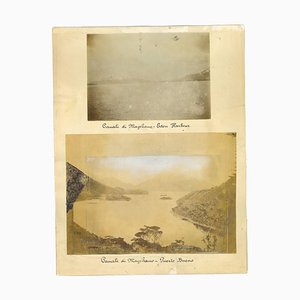 Ancient View of the Strait of Magellan - Vintage Print - 1880s