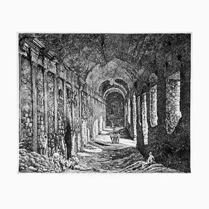 Luigi Rossini - Interior View of the Substructures ... - Etching - 1824