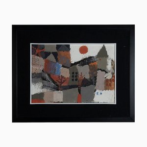 Sergio Barletta - Winter Landscape - Watercolor and Tempera - 1970s