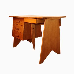 Vintage Wooden Office Desk, 1960s