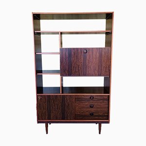 Mid-Century Scandinavian Style Rosewood Wall Unit by Schreiber, 1960s