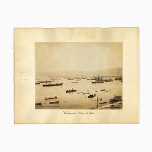 Unknown, Ancient View of Valparaiso, Chile, Vintage Photo, 1880s