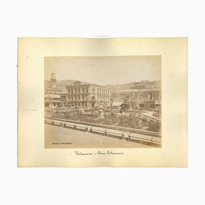 Sconosciuti, vedute antiche di Valparaiso, foto antiche, fine XIX secolo, set di 2