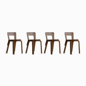 Model 65 Dining Chairs by Alvar Aalto for Artek, 1950s, Set of 4