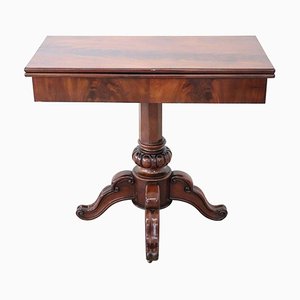 Antique Mahogany Game Table, 1850s