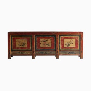 Vintage Qinghai Painted Pine Sideboard