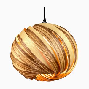 Lampe à Suspension Mela en Frêne Olive par Gofurnit