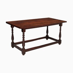 Italienischer Renaissance Tisch aus Solidem Eichenholz, 17. Jh