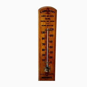Thermomètre Publicitaire Vintage en Bois