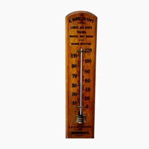 Vintage Wooden Advertising Thermometer