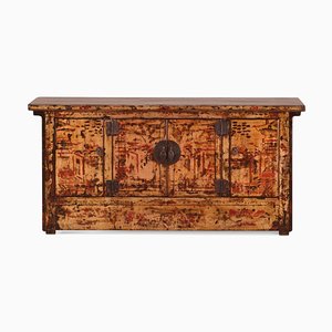 Cremefarben lackiertes Gansu Sideboard