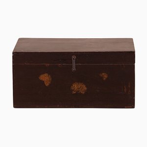 Painted Black Lacquer Blanket Box