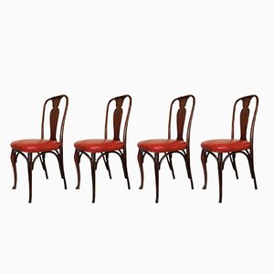 Chaises Modèle Glaris de Horgen Glarus, 1915, Set de 4