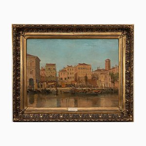 Desconocido, Vista de Venecia, óleo sobre lienzo, finales del siglo XIX