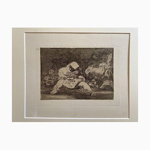 Francisco Goya, Que Locura, Radierung, 1863