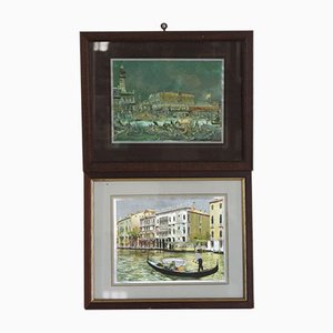 Impressions de Venise avec Reflets, 1970s, Set de 2