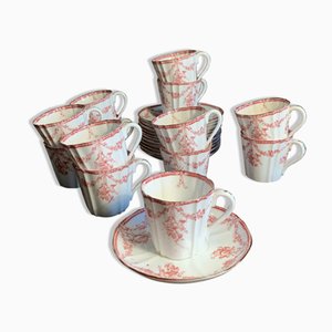 Service à Moka en Porcelaine, Set de 26