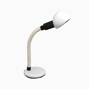 Lampada da tavolo bianca di Veneta Lumi, Italia, anni '70