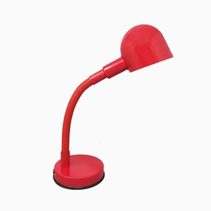 Italienische Rote Tischlampe von Veneta Lumi, 1970er