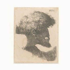 Inconnu, Portrait Mâle, Gravure Originale, 17ème Siècle