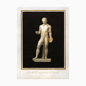 Augustine Tofanelli, Discus Thrower or Ruzzola Player, Etching, 1794