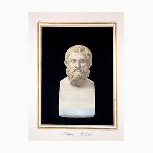 Augustine Tofanelli, Pittacus Mitileneo, Original Etching, 1821