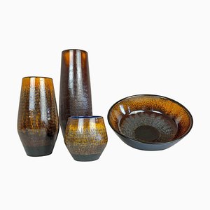 Mid-Century Modern Ceramic Vases from Upsala-Ekeby, 1960s, Set of 4