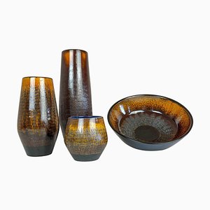 Moderne Mid-Century Keramik Vasen von Upsala-Ekeby, 1960er, 4er Set