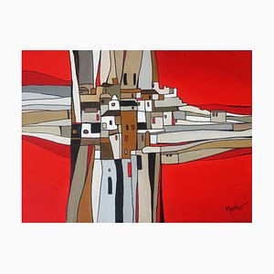Village Abstract Painting, 2015