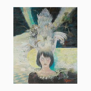 Miyuki Takanashi, Night Lady, 2017, Oil on Canvas