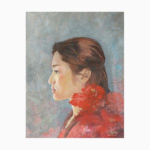 Mädchen & rote Blume, 2016