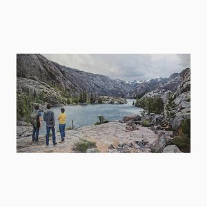 Adrien Belgrand, Lake Louise, 2017, Acrilico su tela